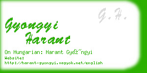 gyongyi harant business card